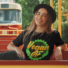 Load image into Gallery viewer, Vegan AF | Black Tee Shirt