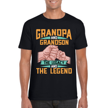 Load image into Gallery viewer, Grandpa Legend | Black Tee Shirt