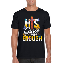 Load image into Gallery viewer, His Grace Is Enough | Black Tee Shirt