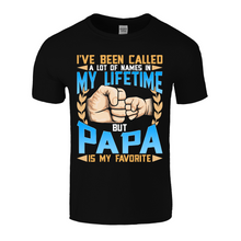 Load image into Gallery viewer, Papa | Black Tee Shirt