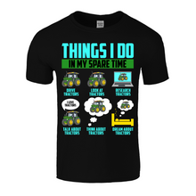 Load image into Gallery viewer, Things I Do In My Spare Time | Black Tee Shirt