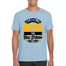 Load image into Gallery viewer, Personalized Bus Driver T-shirt - Driver T-shirt - Professional T-shirt - Bus Operator Appreciation Gift - Gift for Driver - Unisex T-shirt