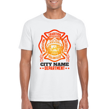 Load image into Gallery viewer, Personalized Fire Dept T-shirt - Firefighter T-shirt - Professional T-shirt - Firefighter Appreciation Gift - Gift for Firefighter