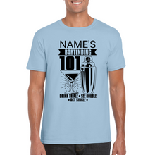 Load image into Gallery viewer, Personalized Bartending 101 T-shirt - Bartender T-shirt - Professional T-shirt - Barista Appreciation Gift - Gift for Bartender