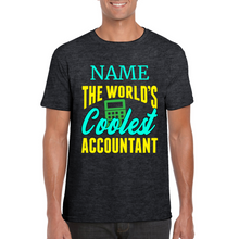 Load image into Gallery viewer, Personalized Coolest Accountant T-shirt - Accountant T-shirt - Professional T-shirt - Bookkeeper Appreciation Gift - Gift for Accountant